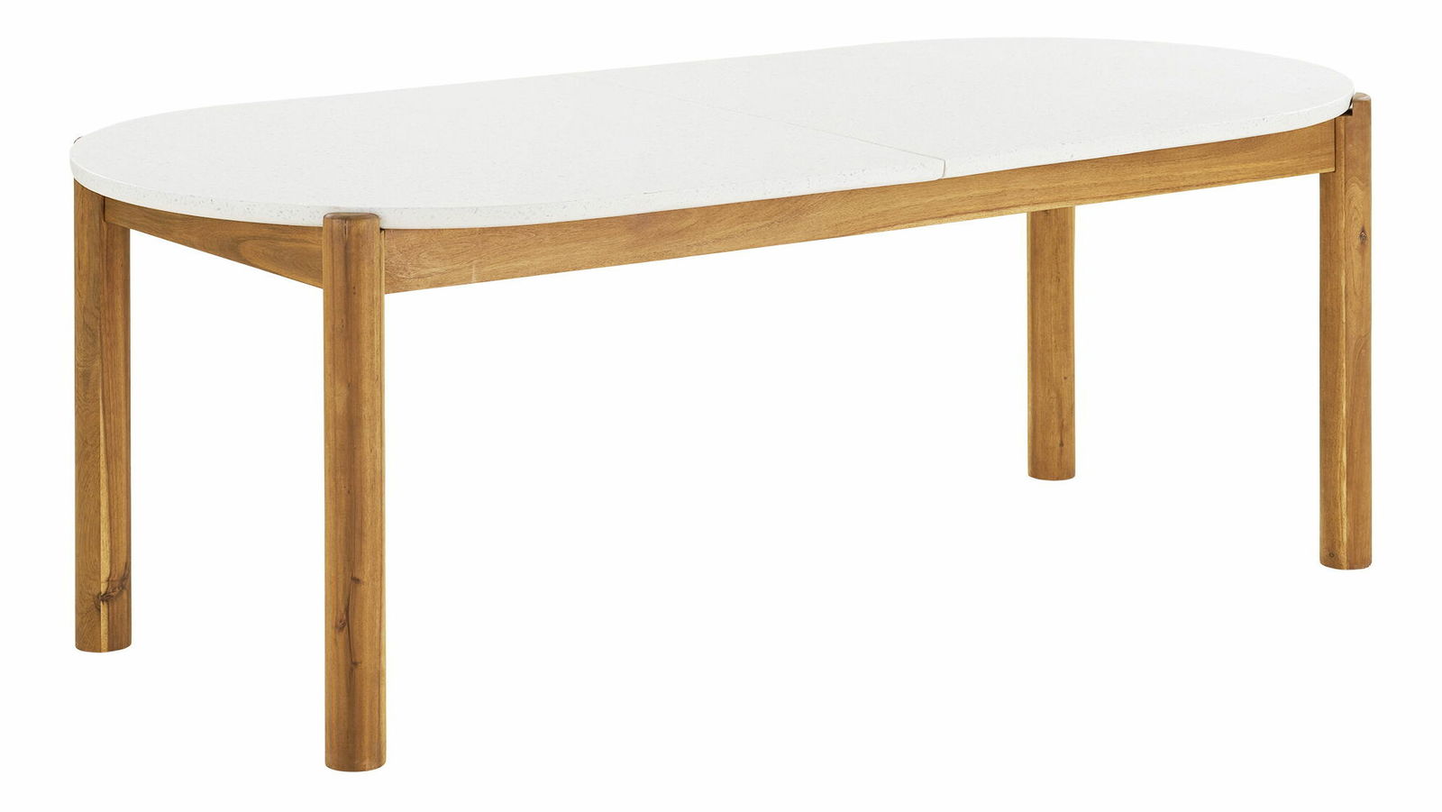 Masă de grădină Taleria 9 (natural + alb)