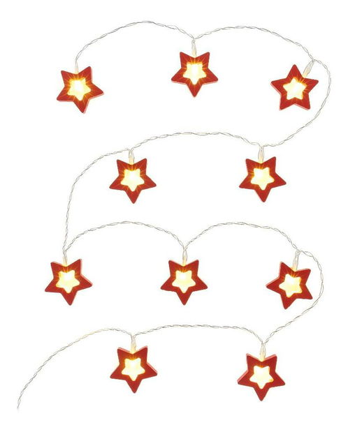 Hviezdy drevené 10LED RXL 285
