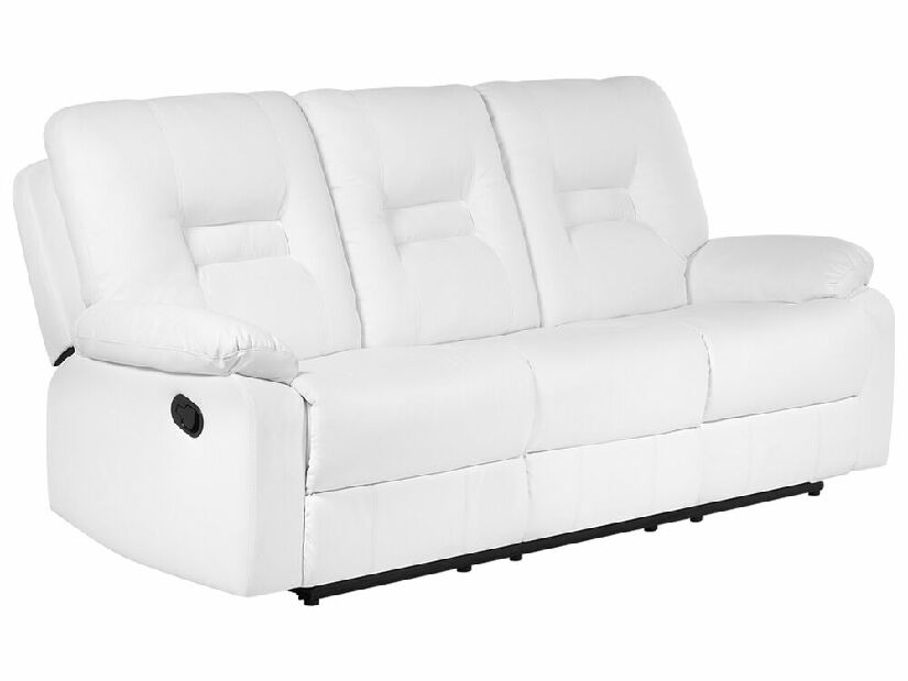 Sofa dvosjed Barnet 2 (sintetička koža) (bijela)