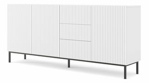 Komód 3D3S 200 Rowanna (fehér + fekete)