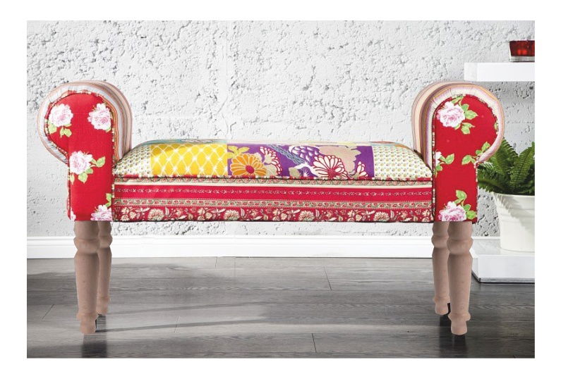 Lavica Charade (červená + natural)