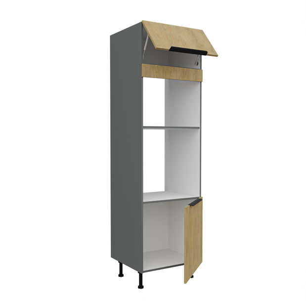 Kuhinjski ormarić za pećnicu Carminia 60 DPM-215 2F (hrast cremona + antracit)