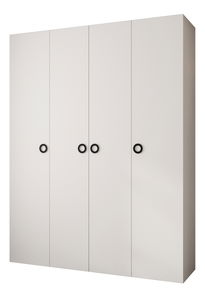 Dulap de haine 190 cm Carmela 40-1 (alb + Negru)