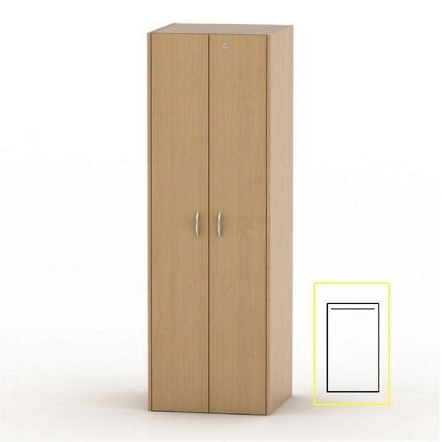 Šatníková skriňa Asista AS 005 buk