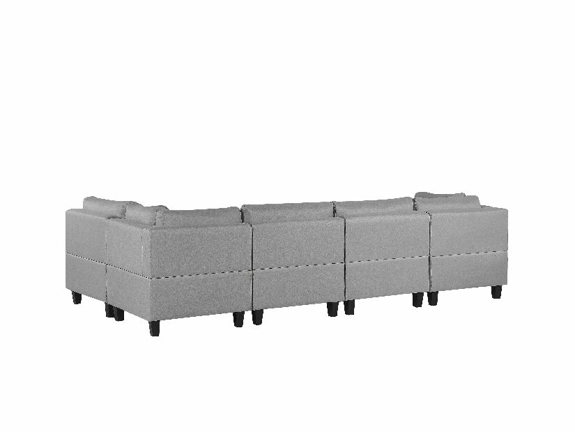 Modularna sofa u obliku slova U FELLE (poliester) (siva) (za 6 osoba)