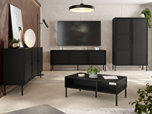 Set mobilier living Godzes Bis I (Negru) 