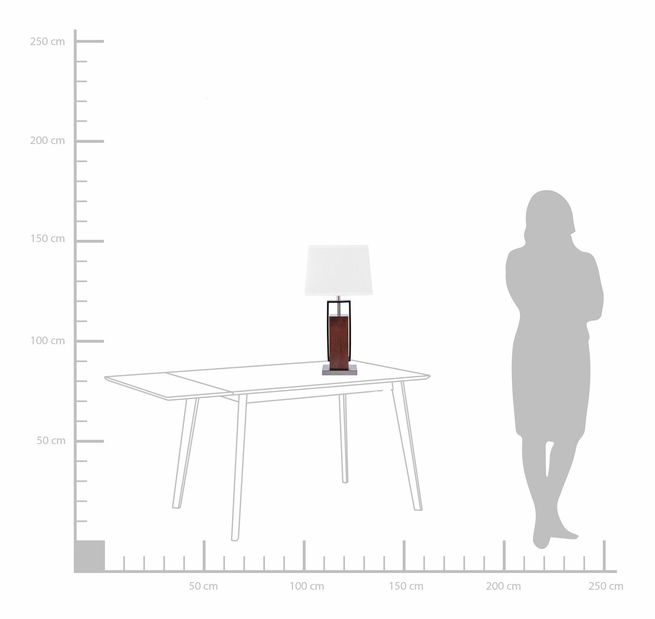 Lampă de masă Visala (alb)