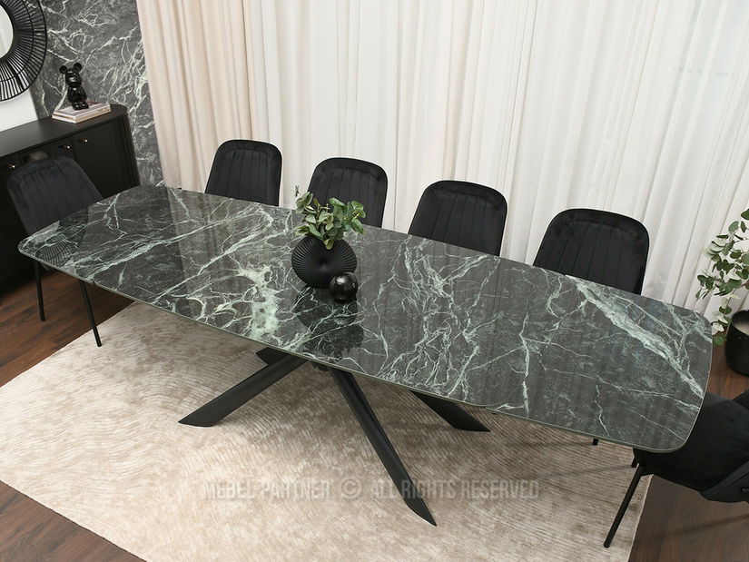 Masă sufragerie Deportaron (verde + negru)