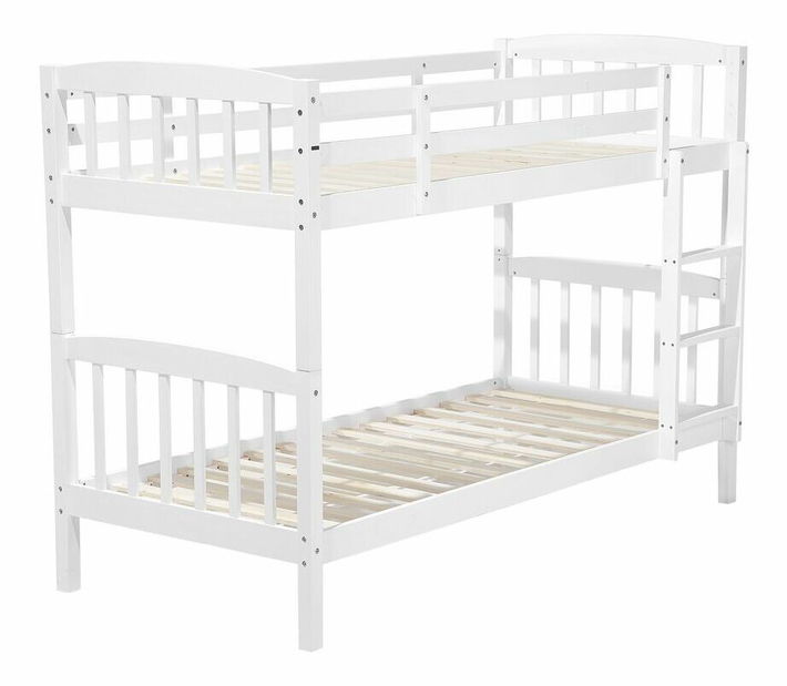 Emeletes ágy 90 cm RESPOND (ágyráccsal) (fehér)