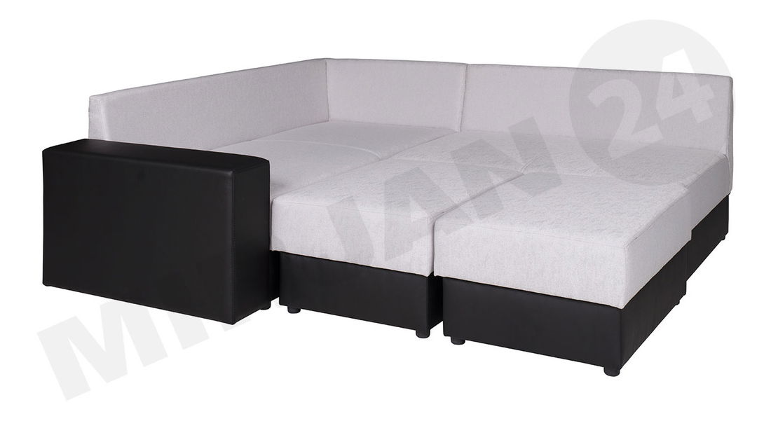 Kutna garnitura Artes (siva + crna)