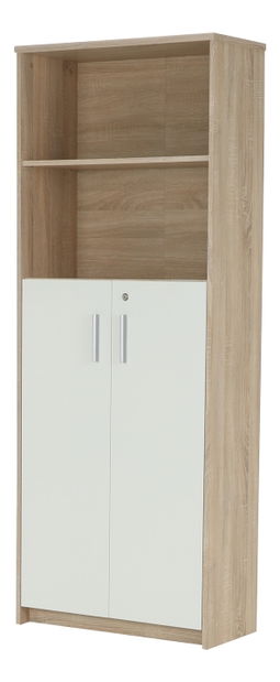 Regál so skrinkou Hansa 2 NEW 10 (dub sonoma + biela) *výpredaj