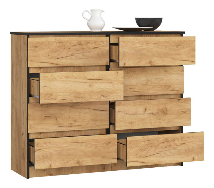 Comodă Kapil II (stejar craft)