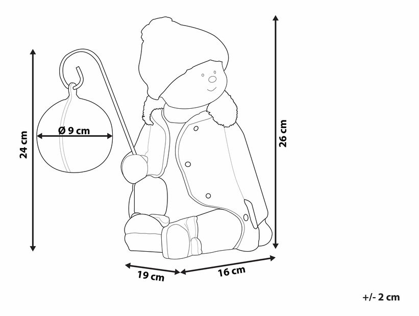 Božićna figurica NIKK (siva)