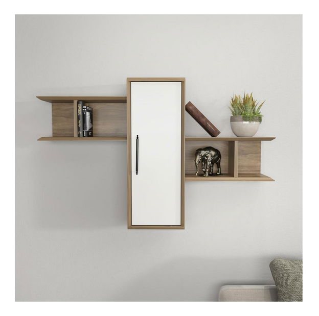 Sustav polica Olidella (orah + bijela)