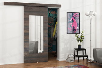 Tolóajtó Meralia VII 80 (sötét kőris + sötét kőris + tükör)