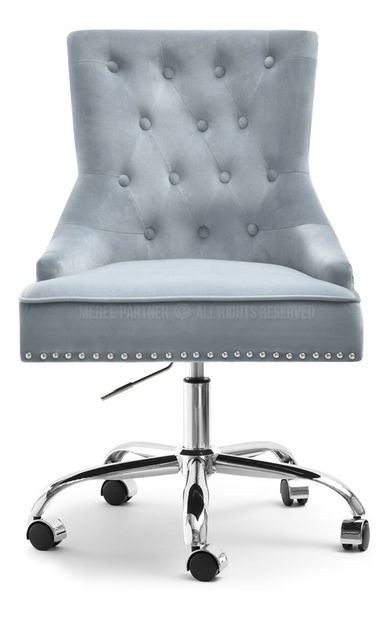 Stolička Sonia (sivá + chrómová)