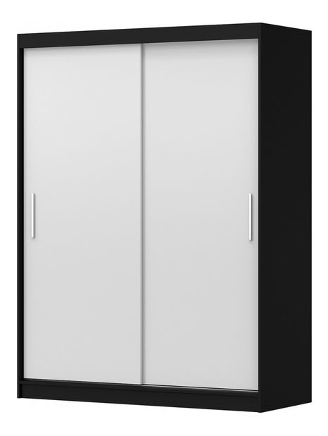 Šatníková skriňa Viola 04 (čierna + biela)