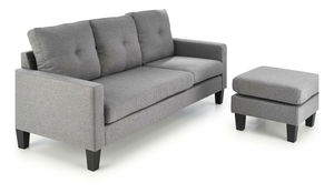 Sofa s tabureom Gerdon (siva)