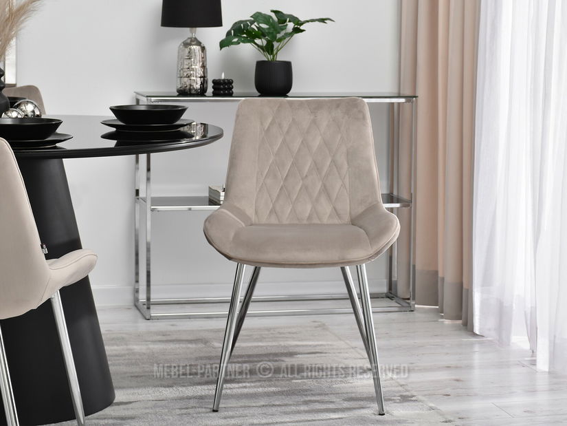 Szék Aron (bézs + króm)