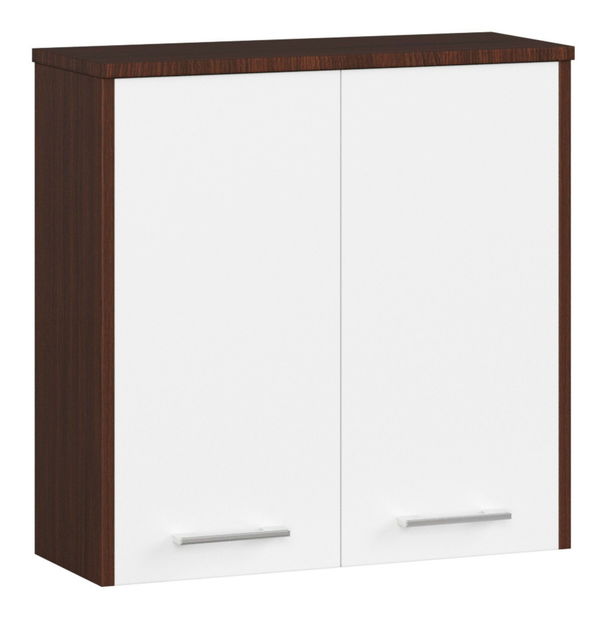 Dulap de baie suspendat Farid TYP5 (wenge + Alb)