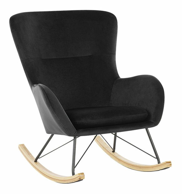 Hojdacie kreslo Esmae (čierna)