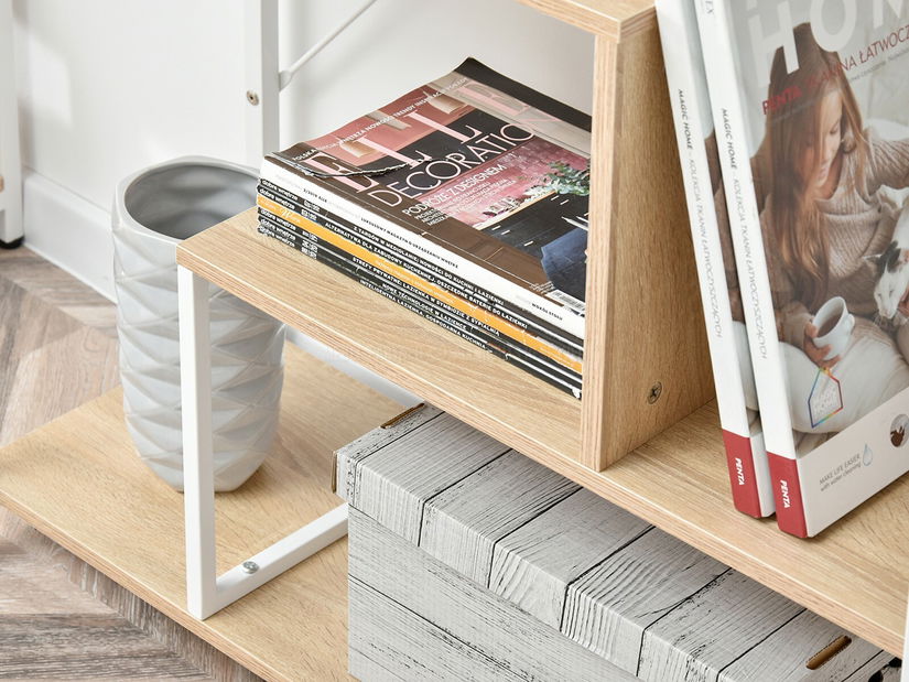 Regál Harp B (tölgy + fehér)