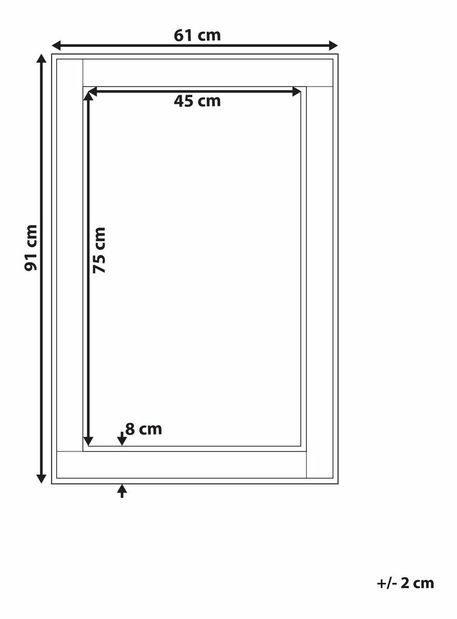 Nástenné zrkadlo Florian (strieborná + zlatá)