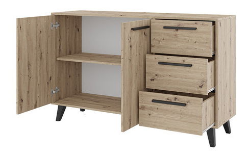 Comodă Keiko 2D3S (stejar artisan)