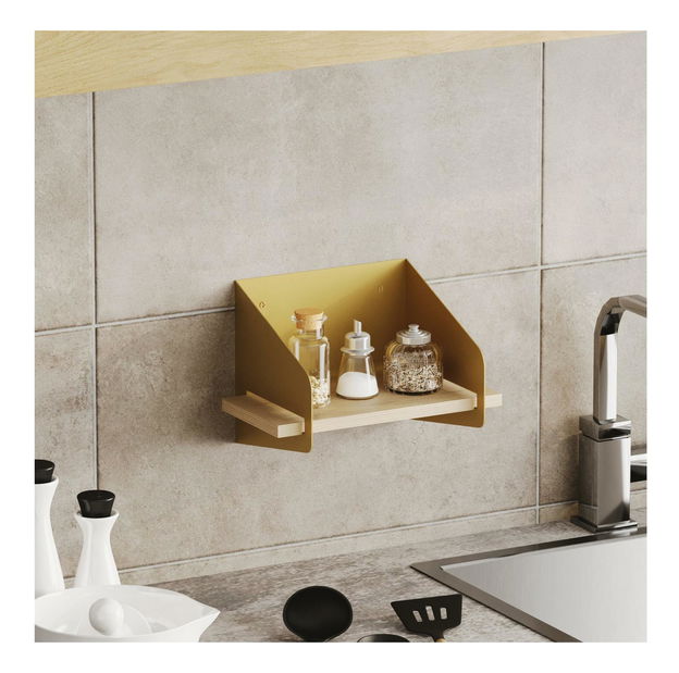 Raft de perete Shortia 1 (auriu)