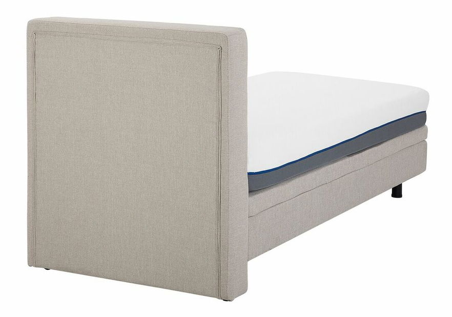 Jednolôžková posteľ 90 cm DUCHE (béžová)