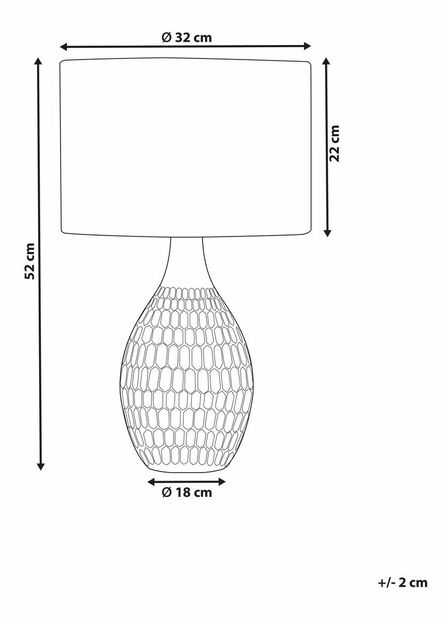 Lampă de masă Hudson (galben)