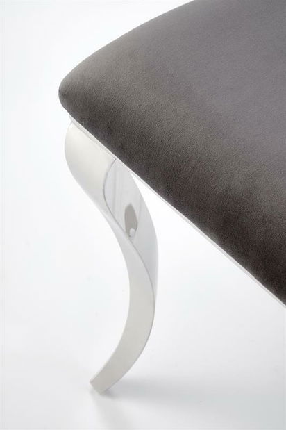 Jedálenská stolička Regino (sivá + strieborná)