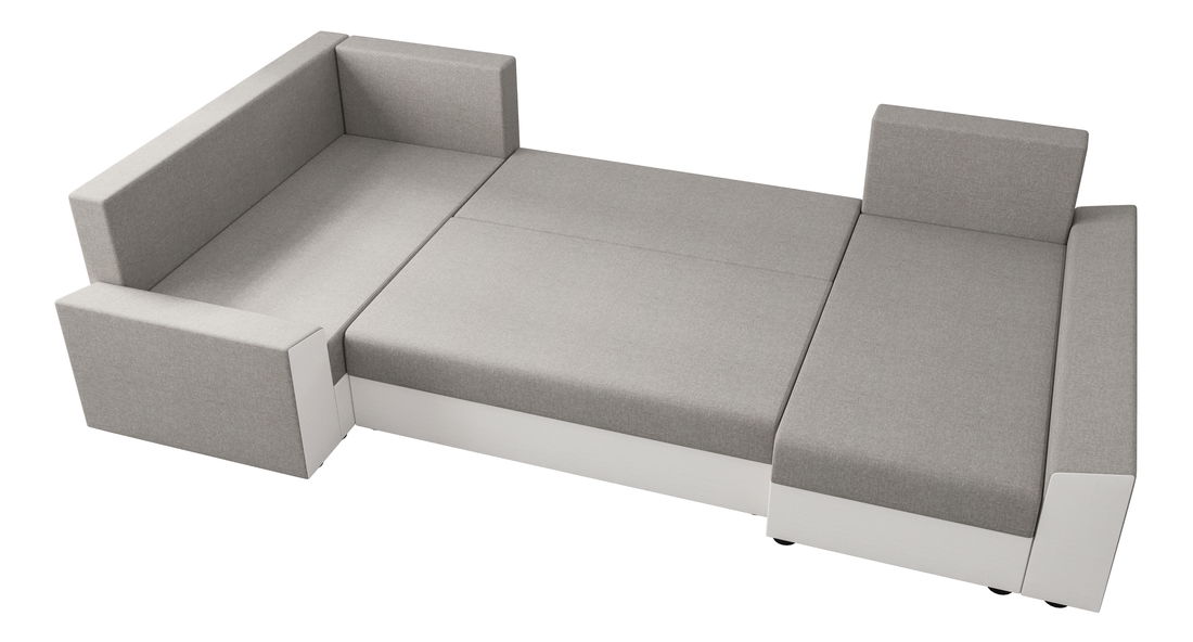 Rohová sedacia súprava Paragon Long (červená + čierna) (P)