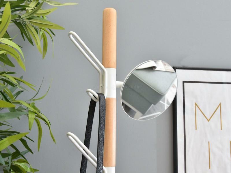 Vešiak Flash (buk biely + biela)