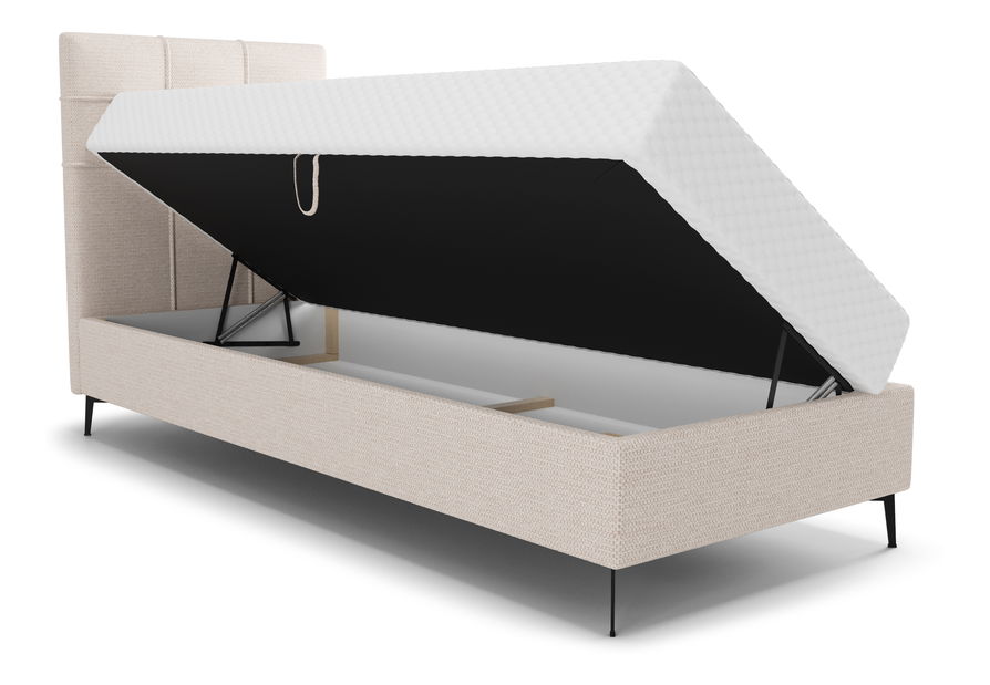 Jednostruki krevet 80 cm Infernus Comfort (bež) (s podnicom, bez prostora za odlaganje)