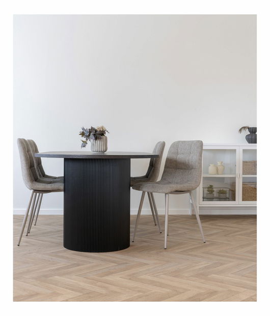 Jedálenská stolička Miveria 1 (sivá)