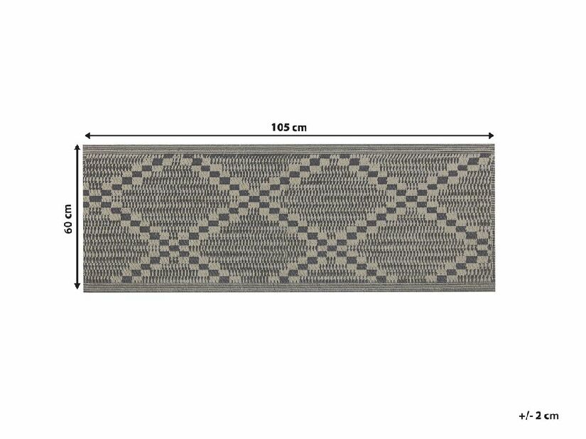 Tepih 60x105 cm JELMO (polipropilen) (smeđa)