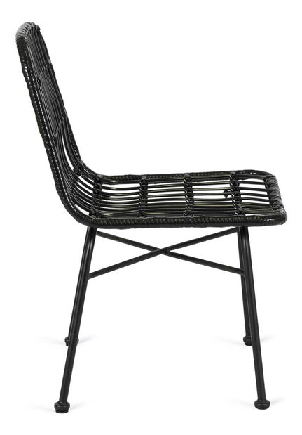 Scaun de grădină Wendats (negru) 