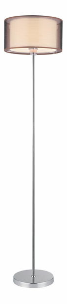 Stojanová lampa Anastasia 2633 (chrómová + hnedá)