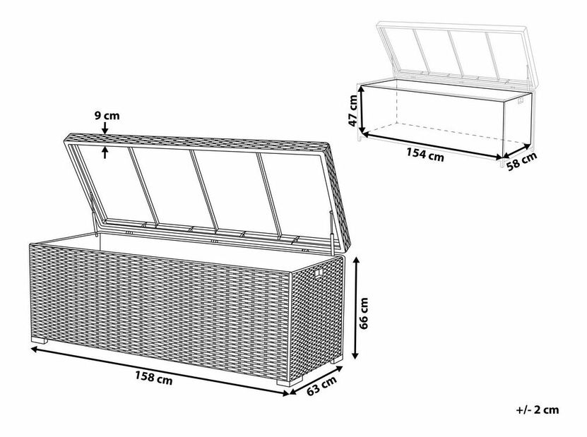Úložný box Mintaro (biela)
