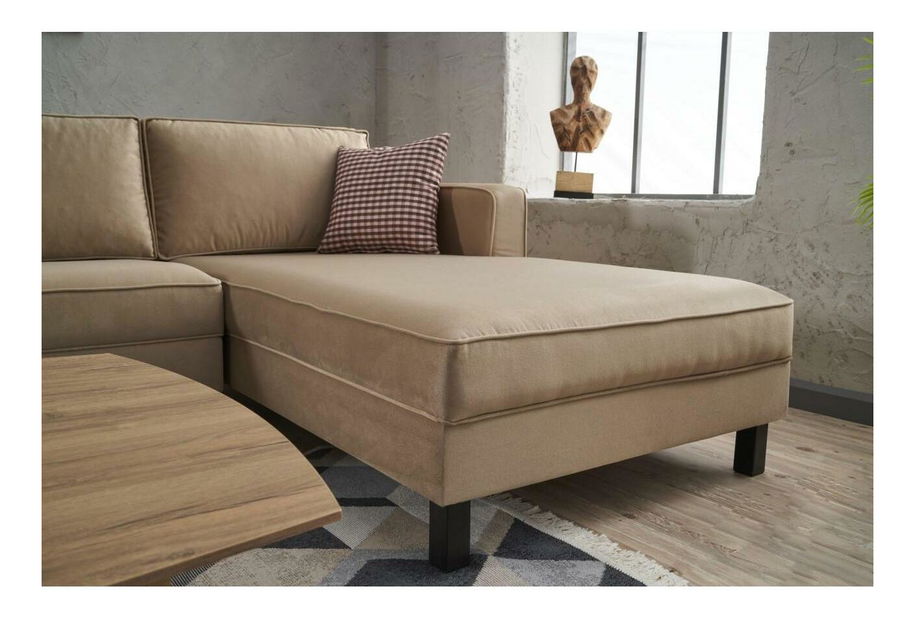 Sarokkanapé Kalen 1 (J) (krém bársony)