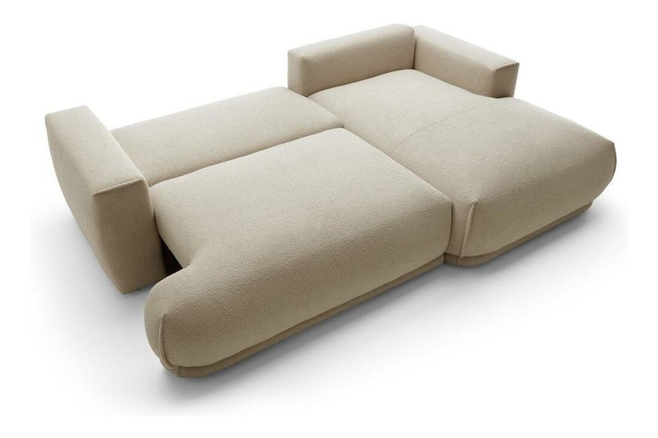 Kutna garnitura Dita mini (D) (svijetlobež + crna)