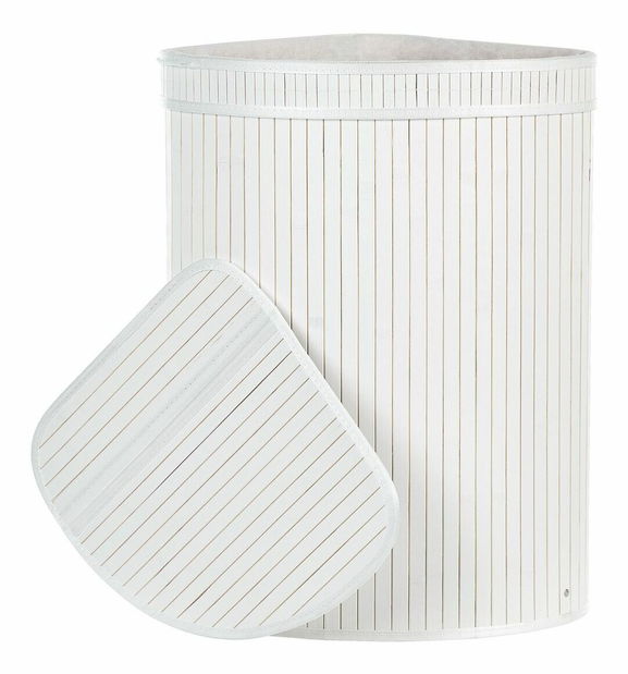 Kôš na bielizeň Brigitta (biela)