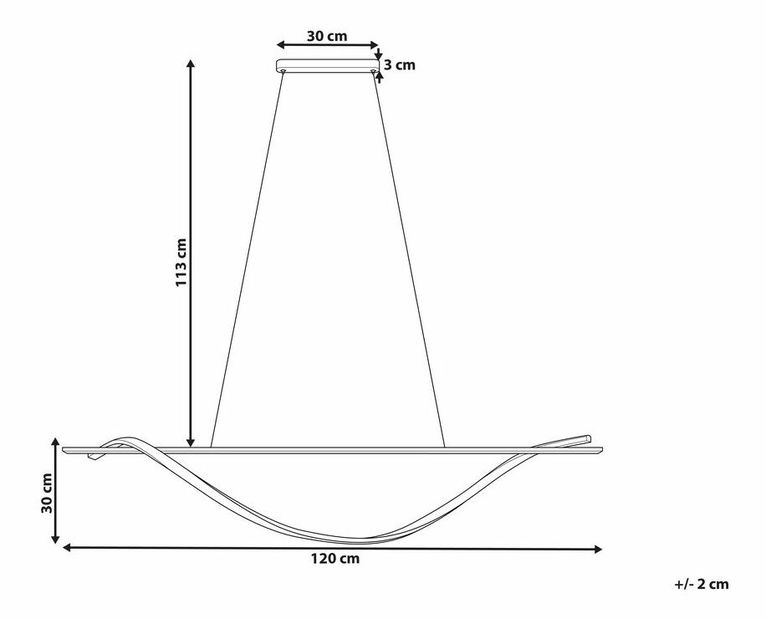 Závesné svietidlo Britton (čierna)