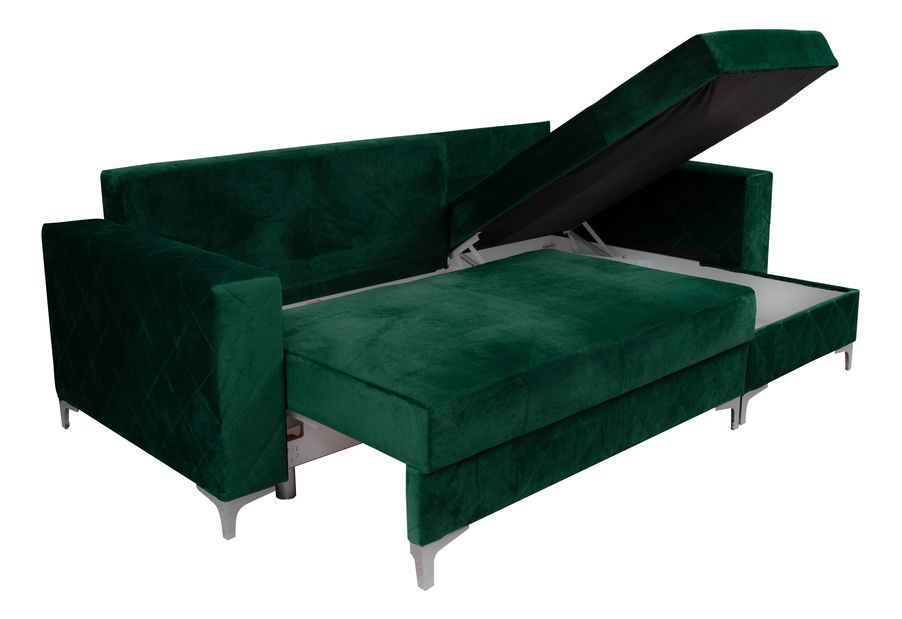 Rohová sedačka Misrin (zelená) (P)