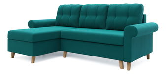 Rohová sedačka Ostrol (tyrkysová) (L)