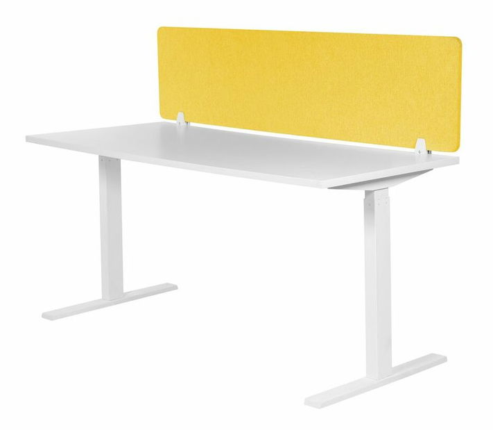 Panou separator birou 160 x 40 cm Walda (galben) 