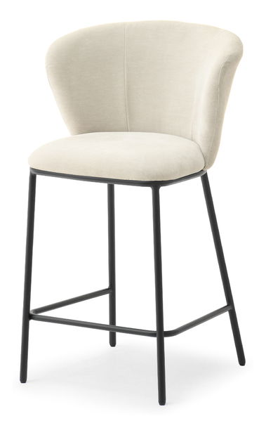 Barová stolička Kurkum (béžová + čierna)