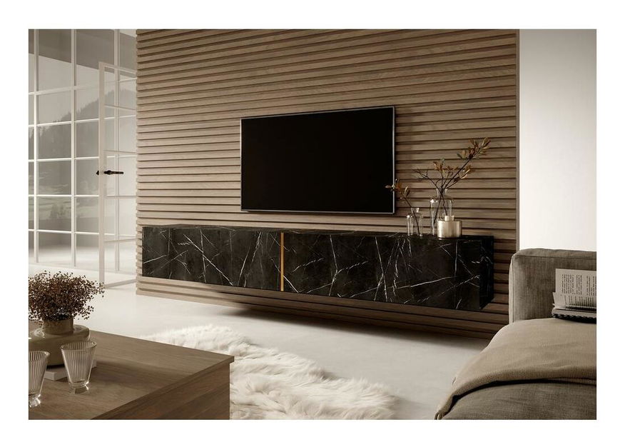 Masă TV Bakira 200 (marmiură negru)