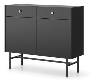 Comodă Desanta 2D2SZ (negru)
